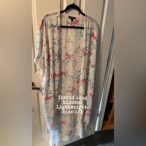 Torrid long kimono. Size 0/1